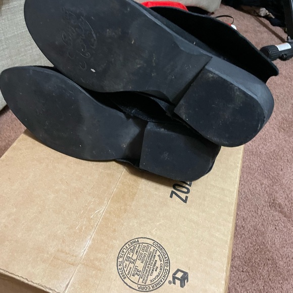 Naughty Monkey black suede tall boot size 8 - Picture 5 of 6